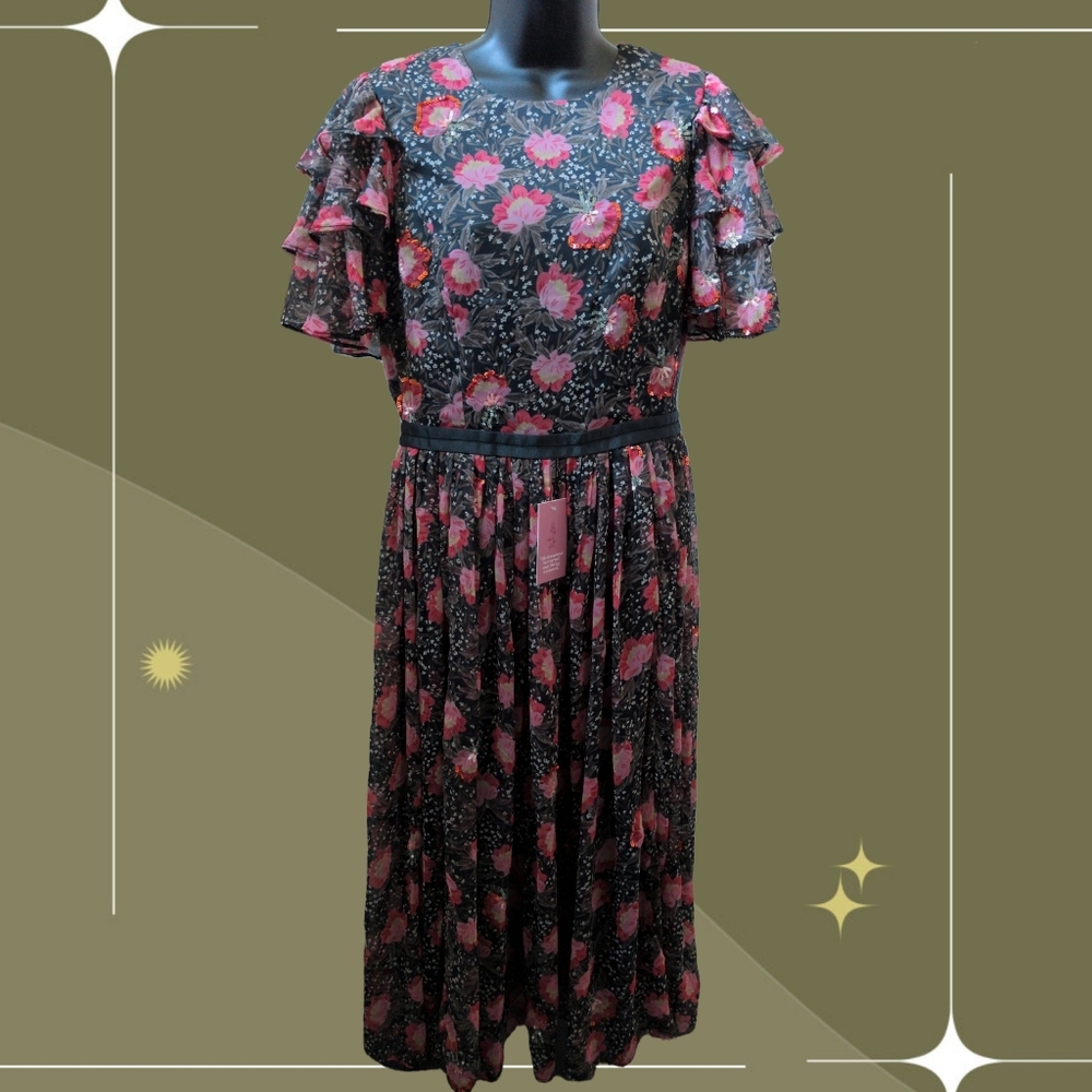 ✨ NWT Ivy City Co Gianna Dress In Moody Floral Size 6